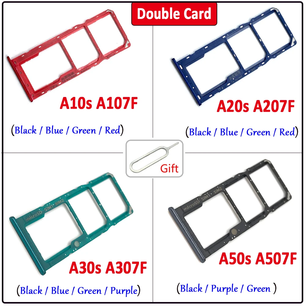 

NEW Micro Nano SIM Card Holder Tray chip slot drawer Holder Adapter Socket + Pin For Samsung A30S A50S A10S A20S