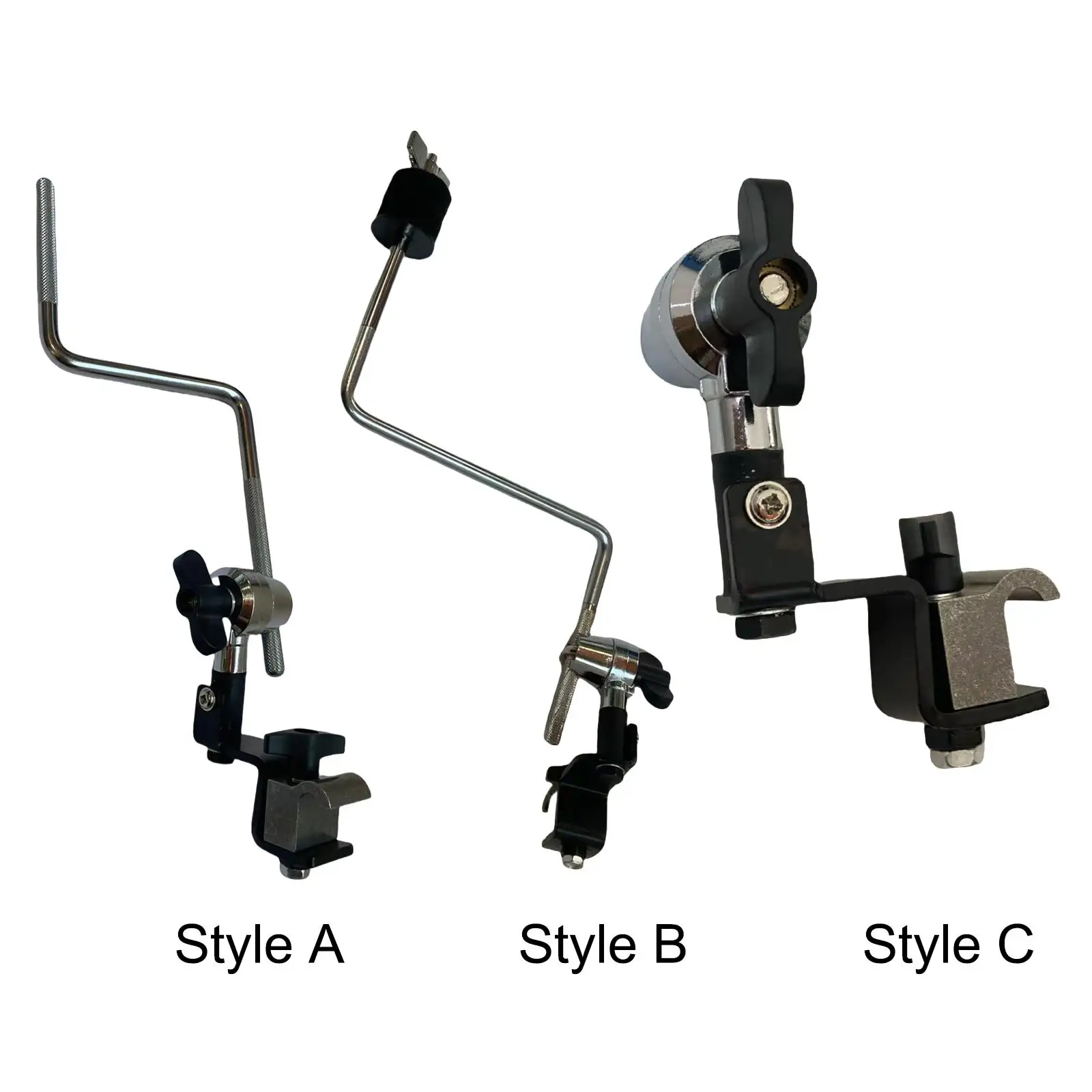 Cymbal Holder Clamp Cymbal Extension Mount Clamp Cymbal Attachment Bass Drum Hoop Mount for Musical Instrument Drum Set Fittings