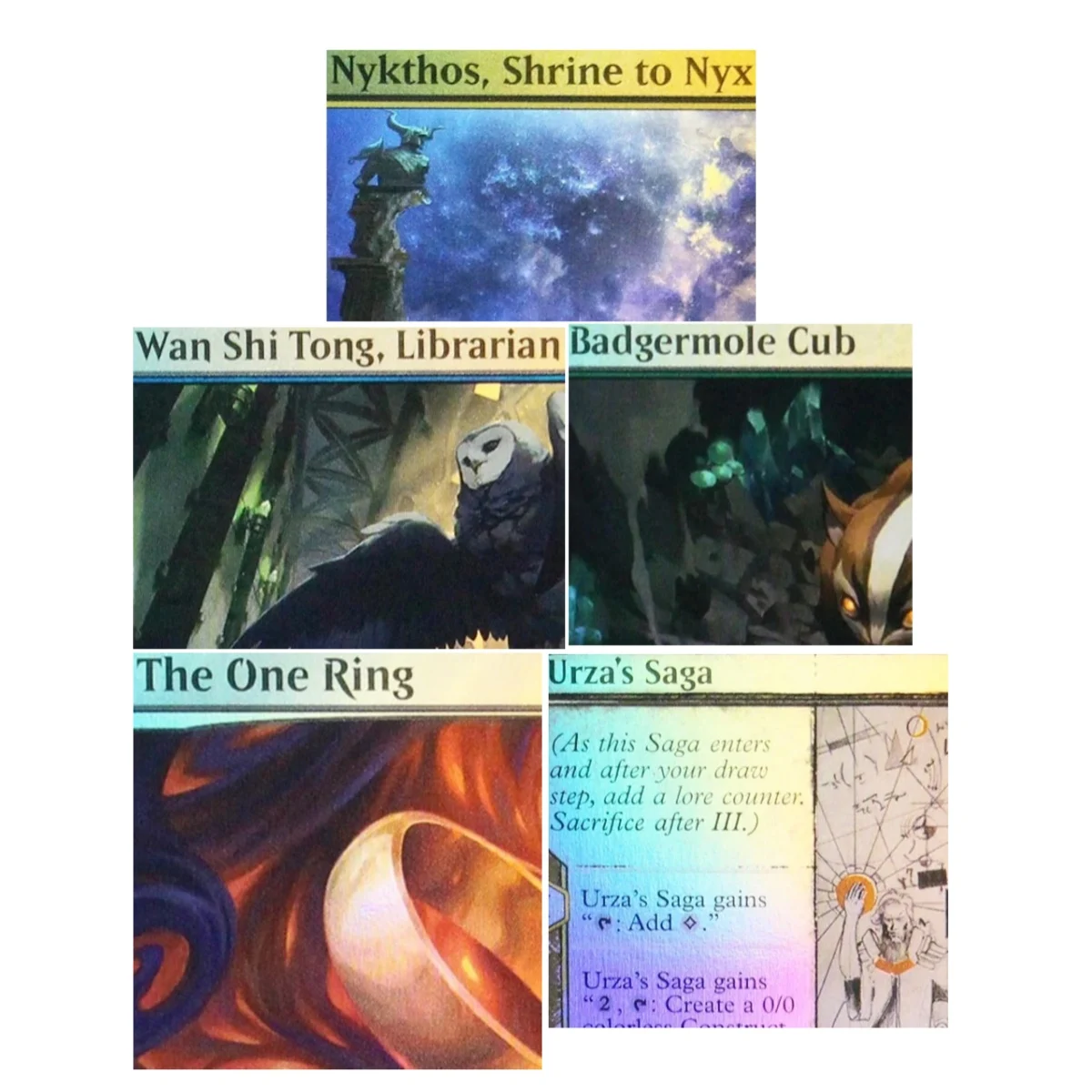 Foil "Sothera, the Supervoid/The One ring/Urza's saga" Proxy Cards High Quality Board Game Trading Cards