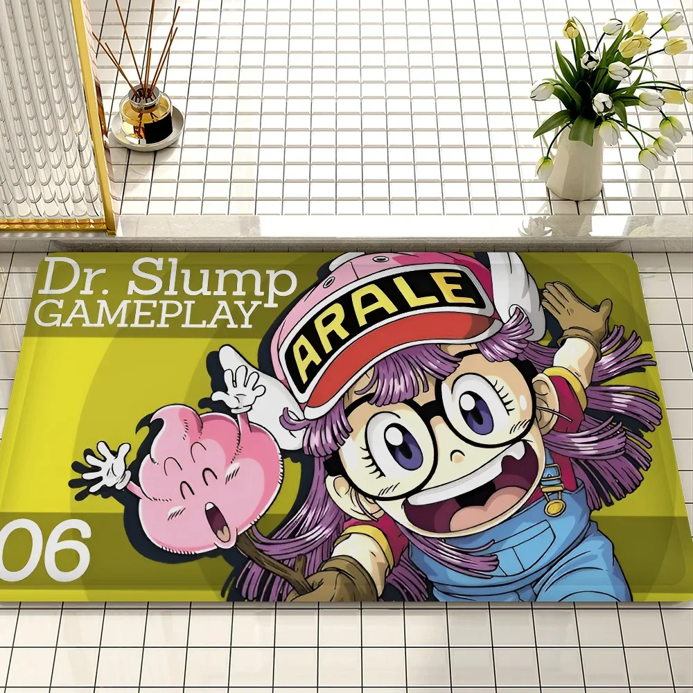 Dr Slump Floor Mat Rectangle Anti-slip Home Soft Badmat Front Door Indoor Outdoor Mat Welcome Doormat