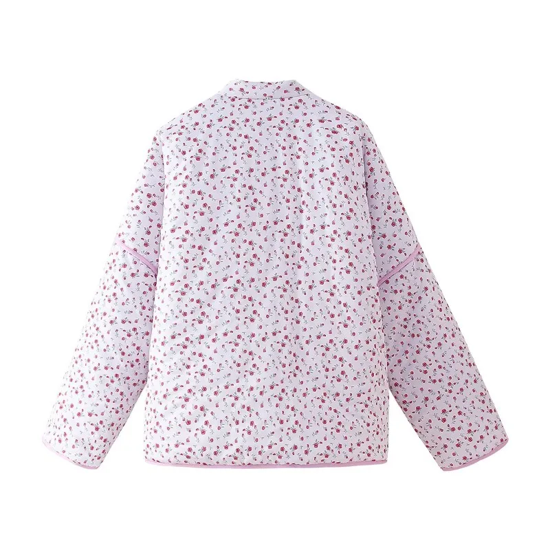 Women's Winter Autumn Tops Coat Cotton Coat Lace Printed Comfortable Slim Simple Fashion New Soft Versatile Leisure Slim Niche