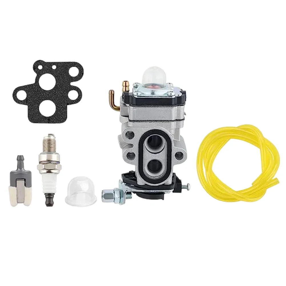 

6 Pcs Carburetor For T195S F195S Trimmer Cutter Engine Motor Grey Metal Replacement Part Kit Garden Power Equipment