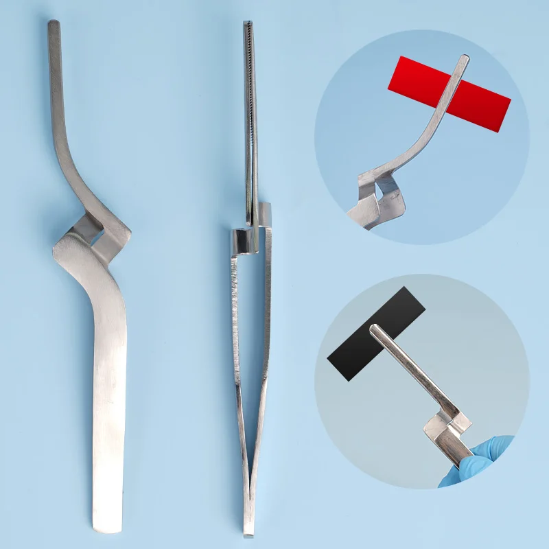 

Straight/Curved Dental Miller Articulating Paper Tweezers Forceps Dental Instrument Dental Articulating Paper Tweezer