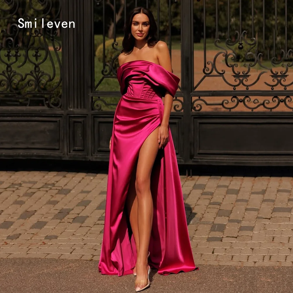 

Smileven Luxury Mermaid Prom Dress Sexy Off The Shoulder Party Gowns Design Elegant Side Silt Occassion Dress Customized 2026