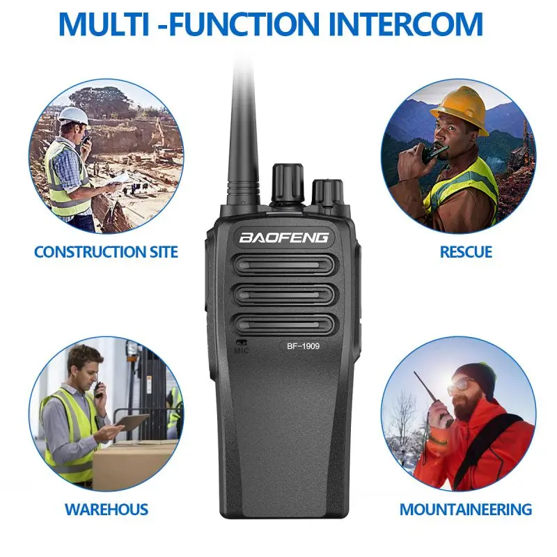 baofeng BF1909 camping walkman Wireless set long range radios  walki communication radio ham Two-way transceiver hunting talkie