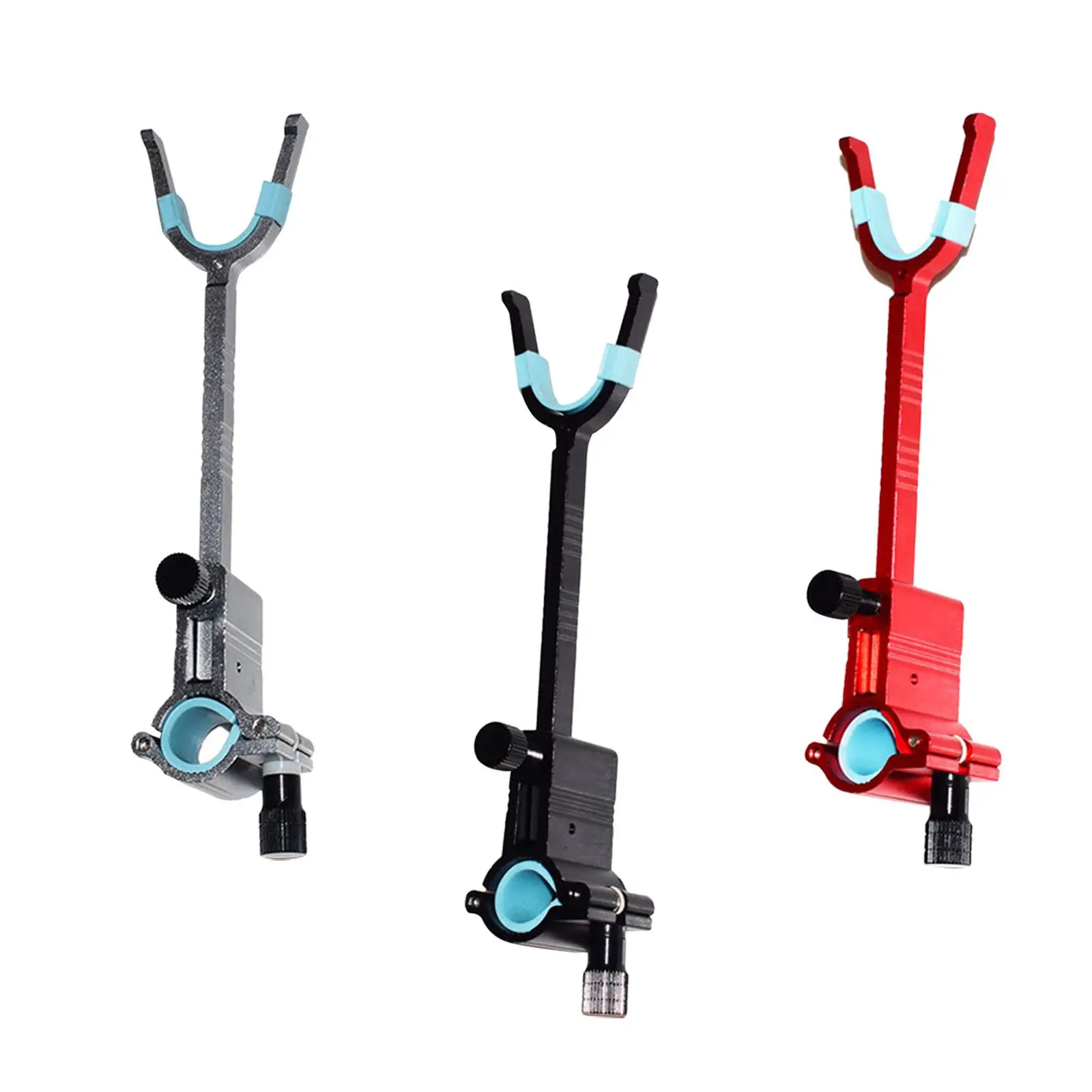 Fishing Rod Holder Aluminum Alloy Lock Rod Device Fish Rod Holder Fishing Rod Bracket Rack for Boat Rivers Fishing Gear