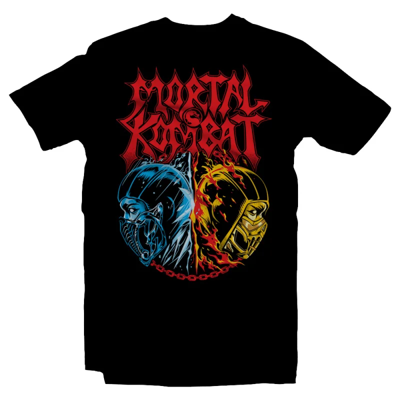 

Morbid Kombat Retro 90's Mortal Kombat Gift tee for gamer 100% cotton printed Men's Short Sleeve Graphic T-Shirt All size tops