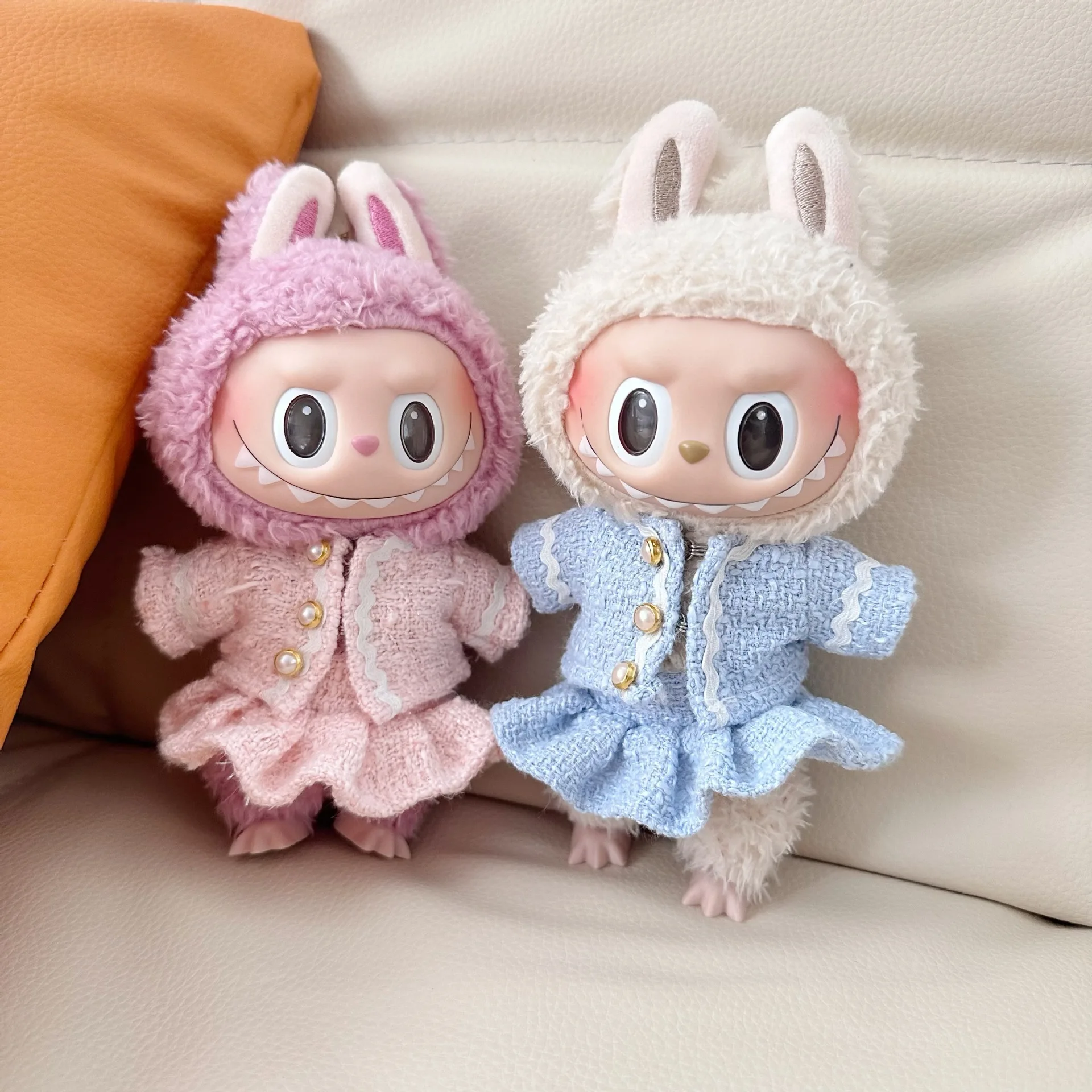 

Labubu Clothes Outfit Accessories for Korea Kpop EXO 17cm Labubu V2 V1 Plush Idol Doll's Clothing Leisure Trend Doll Accessories