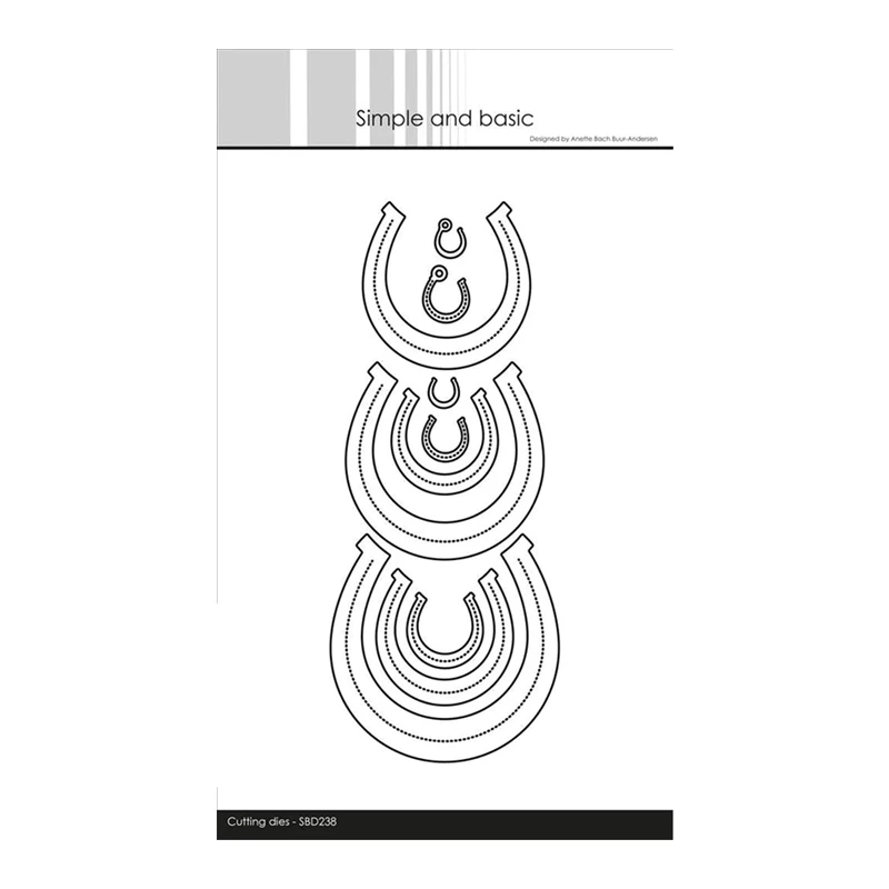 2022 July Horseshoe Metal Cutting Dies Scrapbooking Frame Background Cover Card Craft No Halloween Christmas Stamps view 6