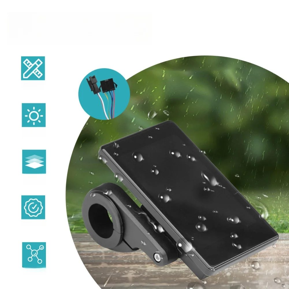 

T5S Electric Bicycle Color Display 24V 72V with SM Connector for OMD 2 Protocol Compatible with Ebike Controllers