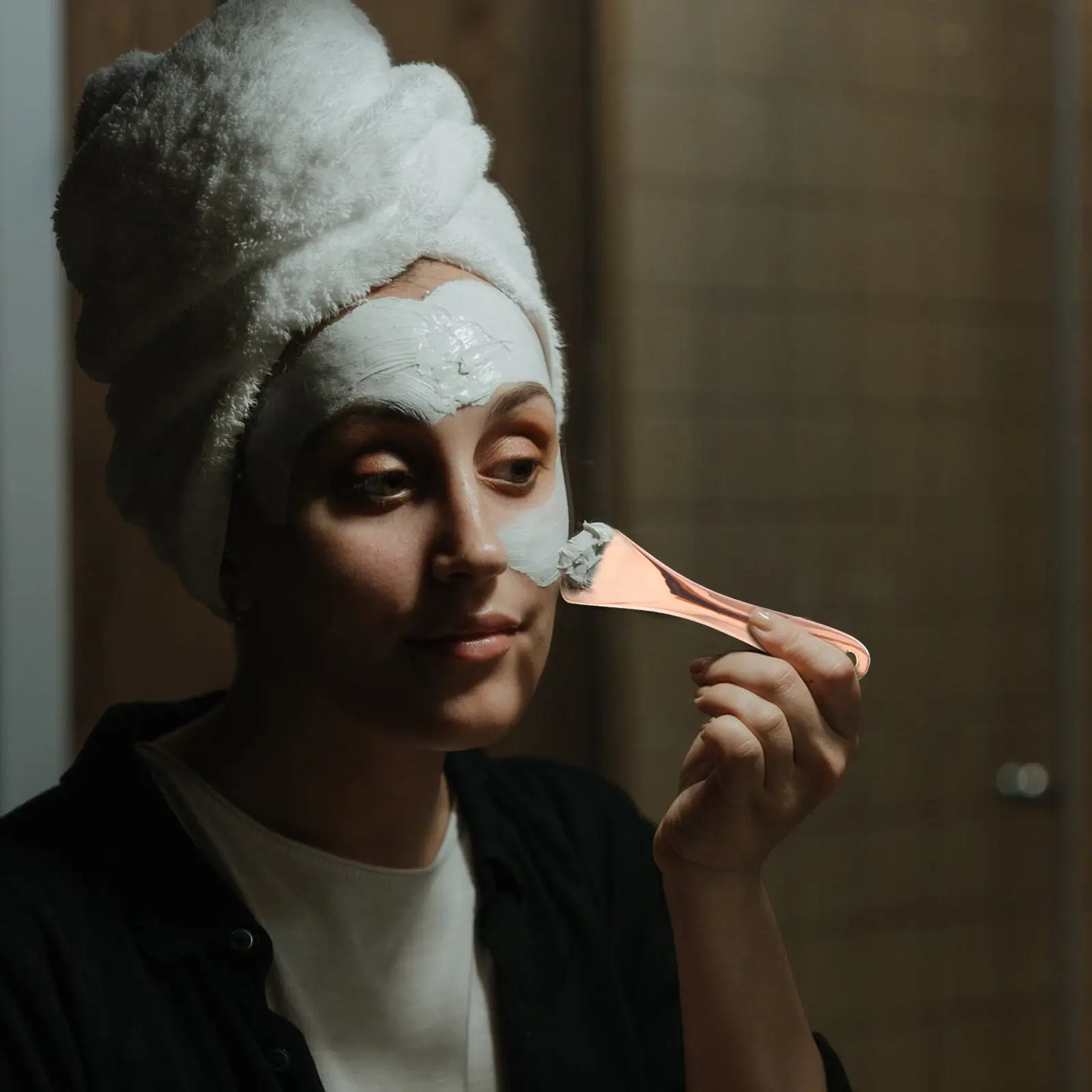 

6Pcs Eye Cream Spoon Reusable Compact Makeup Spatula for Travel Lightweight Beauty Scoop Facial Mask Applicator Tool Dual Use As