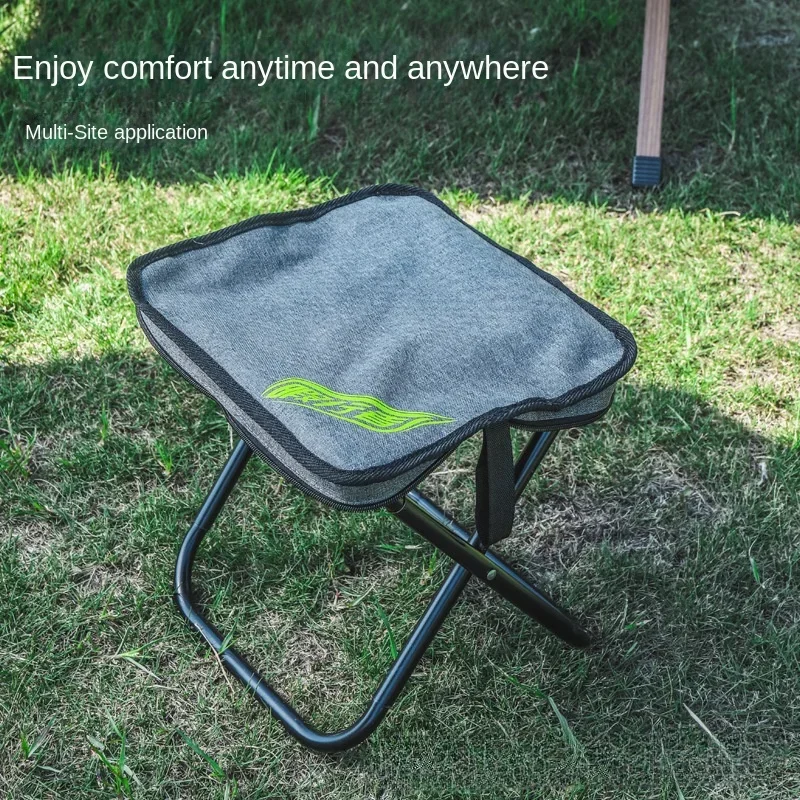 

Portable Outdoor Folding Stool Camping Chair Ultralight Stainless Steel Handbag Pocket Little Mazar Nature Hike Fishing Tourist