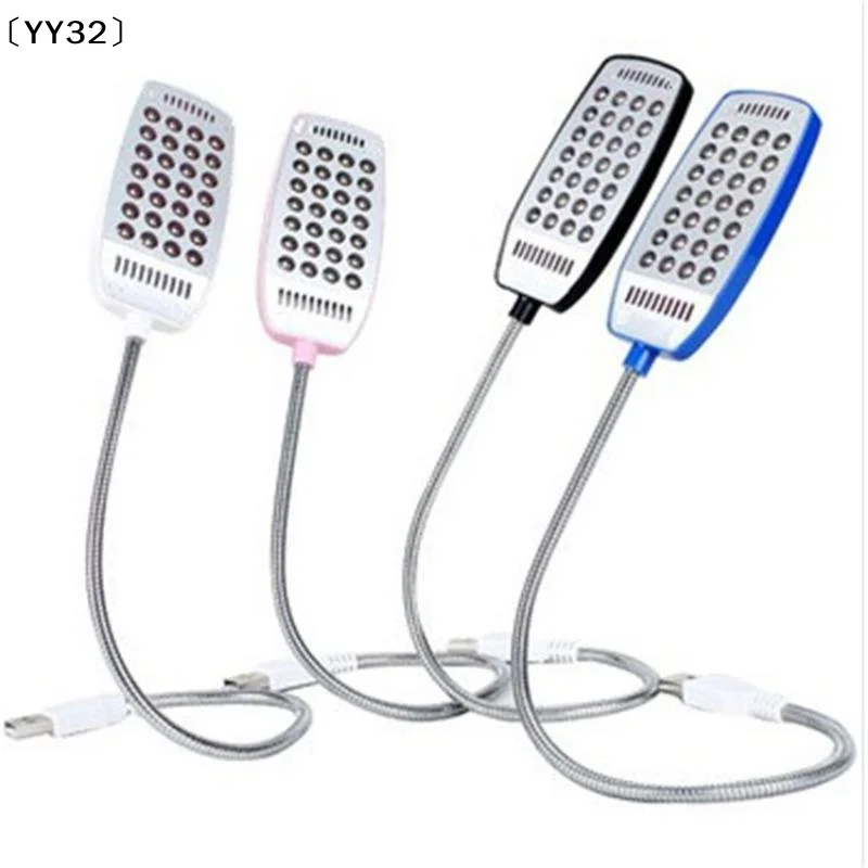 USB Switch LED 28LEDs Light  Flexible Metal Lamp Tube Book Reading Lights For Notebook Furniture Essentials Super Bright〔YY32〕