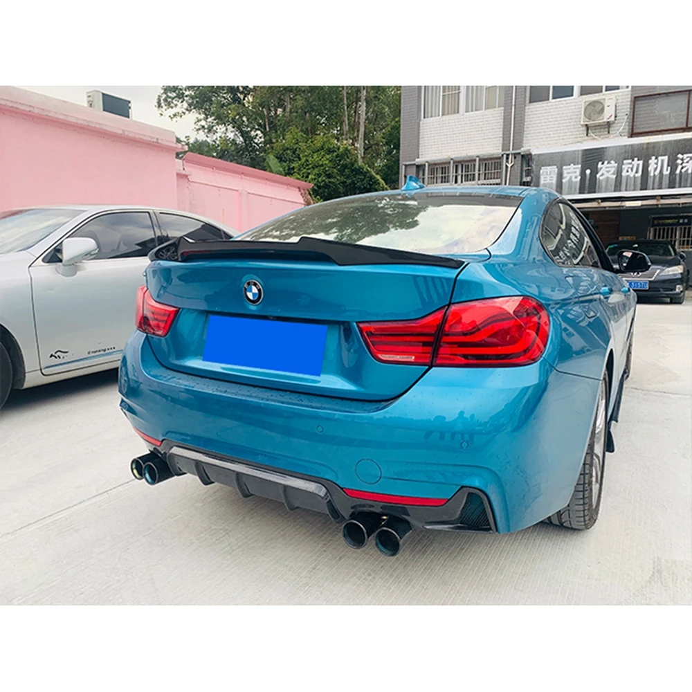 

FOR BMW 4 Series F36 4Door Cran Coupe M4 Style Carbon fiber Rear Spoiler Trunk wing 2014-2019 430 435 440 FRP Forged carbon