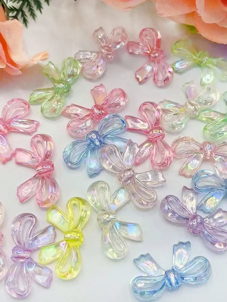 30 Piece Bowknot Ribbon Beads Jewelry Making Set