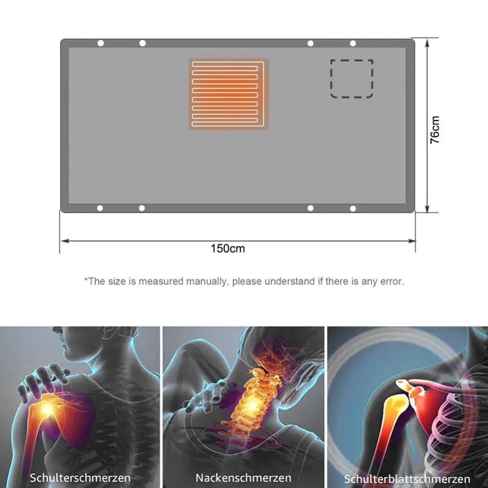 Coperta riscaldata elettrica USB indossabile per uso domestico Abbigliamento caldo Scialle caldo lavabile Involucro elettrico portatile per l'inverno