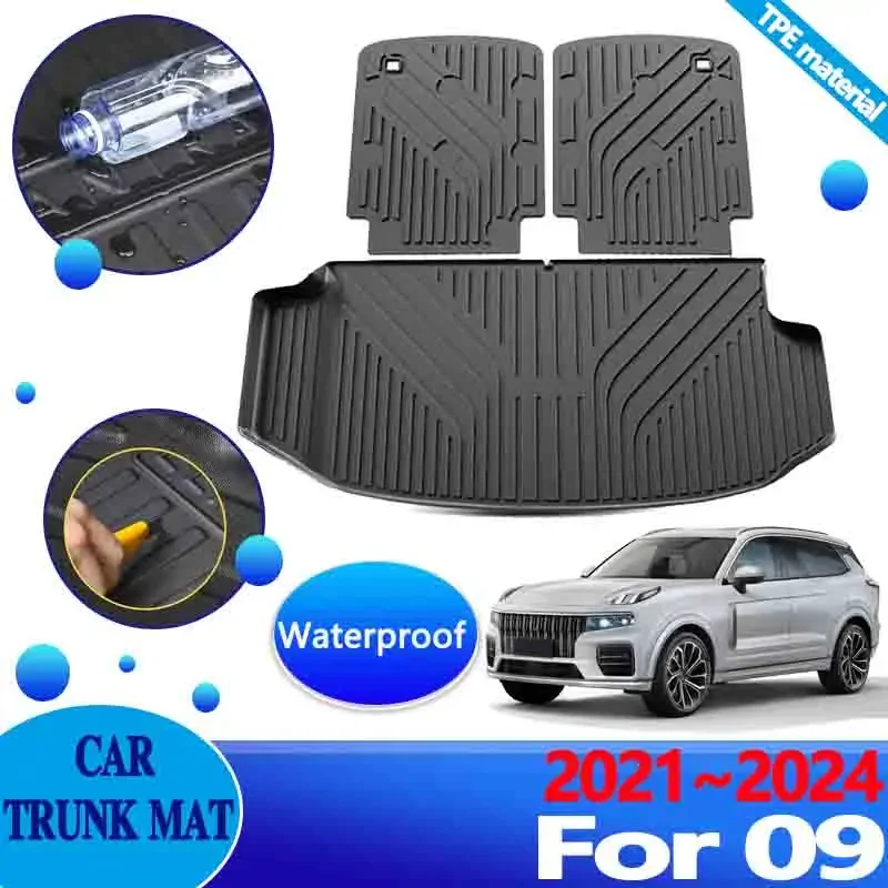 

Car Rear Trunk Mats for Lynk & Co 09 2024 Accessories 2021 2022 2023 Auto Cushion Anti-dirty Liner Carpet Protector Storage Pad