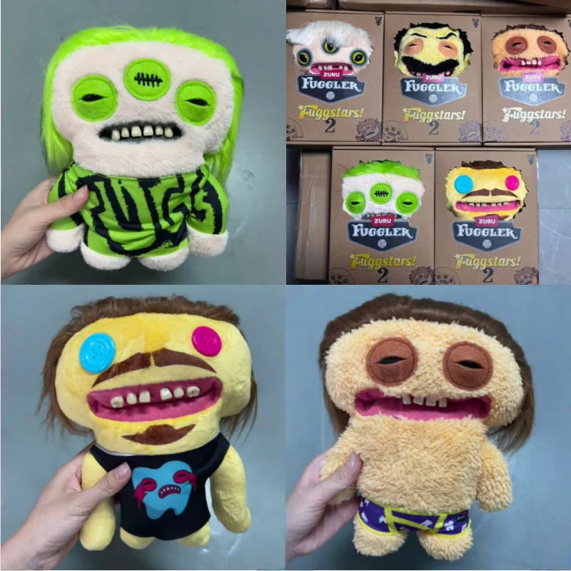 在庫あり-本物のファグラー-面白い醜いモンスター-ファグスターズシリーズ-第二世代-23cm-トゥースモンスター-おもちゃ-ぬいぐるみ-スターシンガーズ