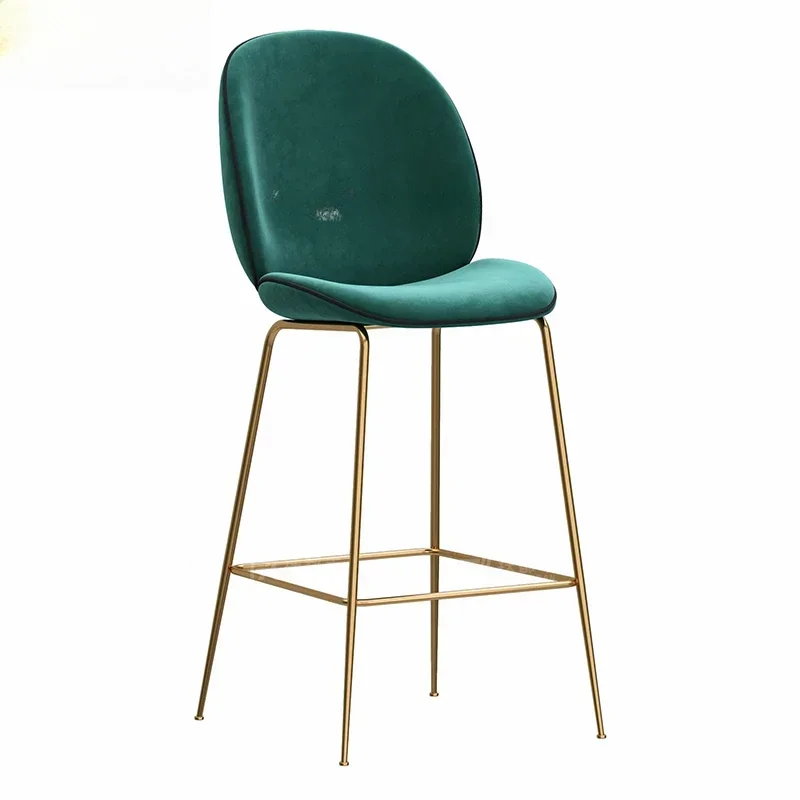 Cadeira Minimalista Altura com Encosto, Modern Bar Stools, Mid Century Móveis, Nordic Design, Sgabello Cucina Alto, Cozinha Lounge