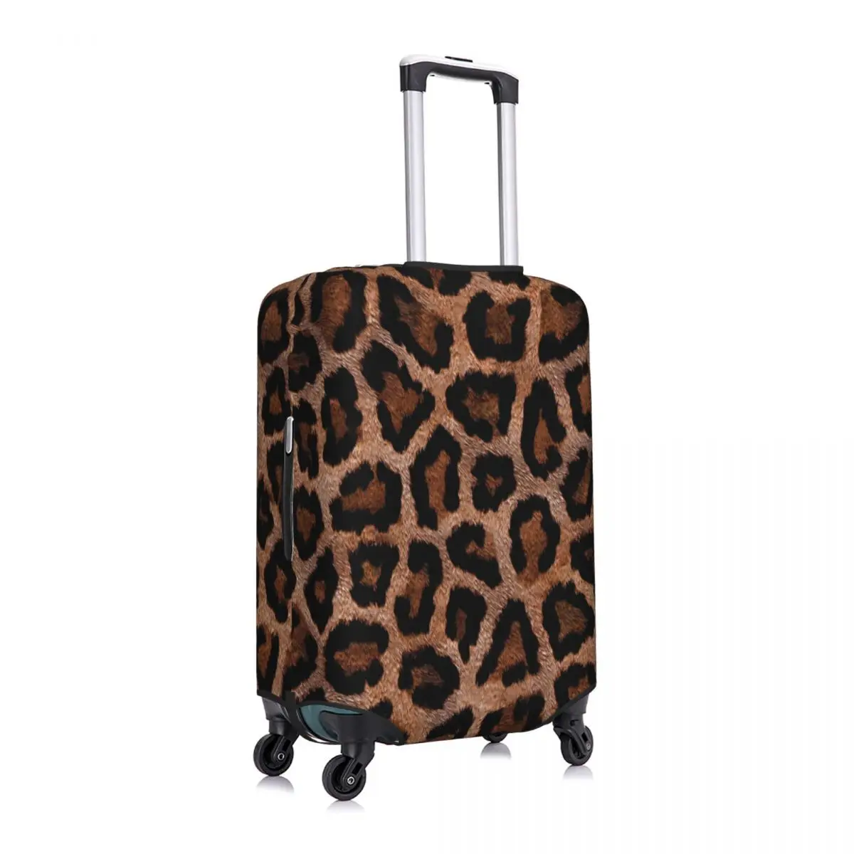 Spotted Leopard Suitcase Cover Holiday Animal Print Useful Luggage Supplies Cruise Trip Protector