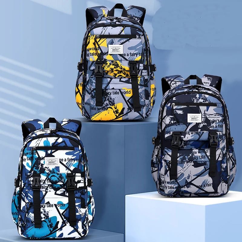 New Orthopedic Camouflage Children School Bags Backpack Mochila For Teenagers Kids Boys Girls Laptop Bag Knapsack Satchel