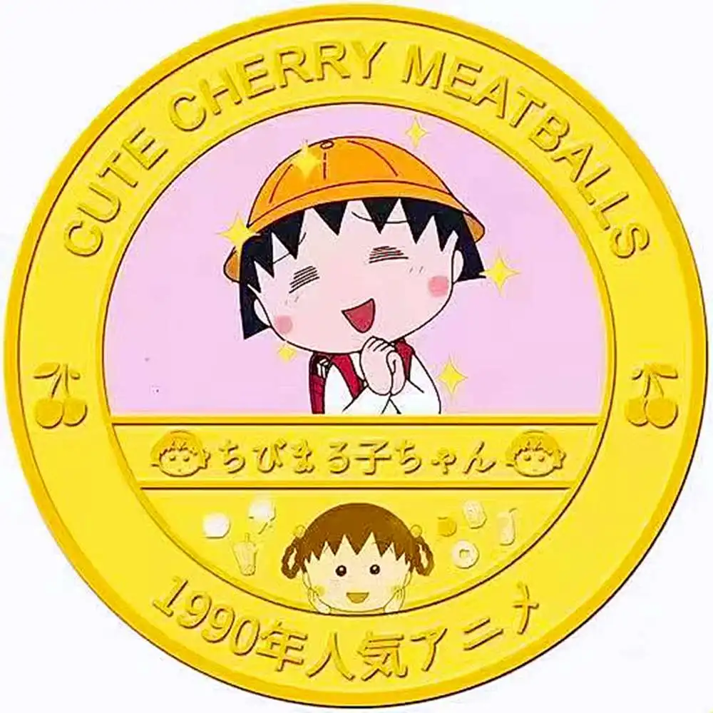 

Chibi Maruko chan Toy Metal Chibi Maruko-Chan Coin Anime Commemorative Coins Collectibles Cartoon Medal Kids Toys Gifts Souvenir