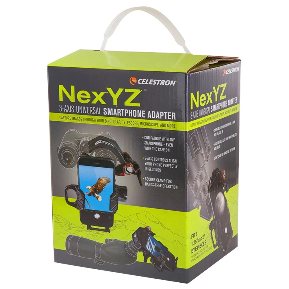 Celestron NexYZ 3-Axis Universal Smartphone Adapter Mobile Cell Phone Mount For Astronomical Telescope Binoculars Microscope