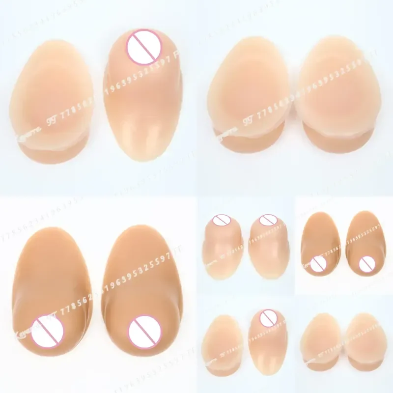 Silicone Breast Forms for Mastectomy Crossdresser Drag Queen Transgender Fake Boobs Prosthesis Bra Set Natural Look