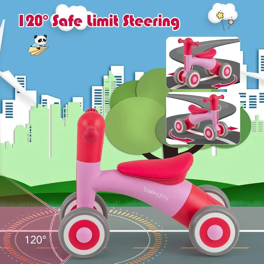 ม้าโยก 3 in 1 ของเล่นขี่ได้ จักรยานทรงตัว พร้อมล้อเรียบ 4 ล้อ แผ่นทรงตัวแบบถอดได้ และเบาะนั่งปรับระดับความสูงได้ สำหรับเด็กเล็ก