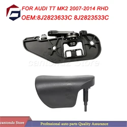 FOR AUDI TT MK2 2007-2014 RHD HOOD BONNET RELEASE HANDLE BRACKET AND Black Styling Car Cover 8J2823633C 8J2823533C