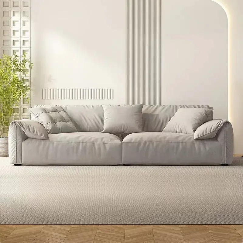 Italian Lounge Living Room Sofas Modern Minimalist Lazy Luxury Living Room Sofas White Grey Sofas Modernos Para Sala Furniture