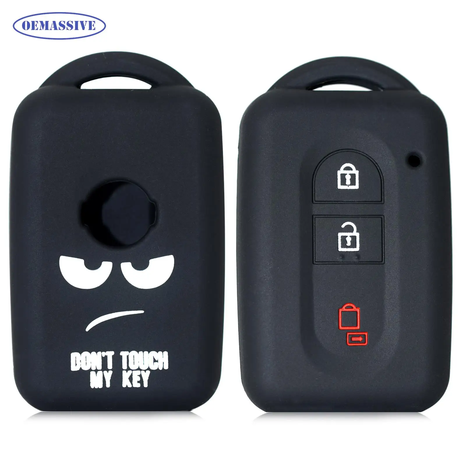 OEMASSIVE Silicone Remote Key Fob Shell Cover Case For Nissan Qashqai Micra Juke X-Trail Tiida Navara Note Pathfinder Key Chain