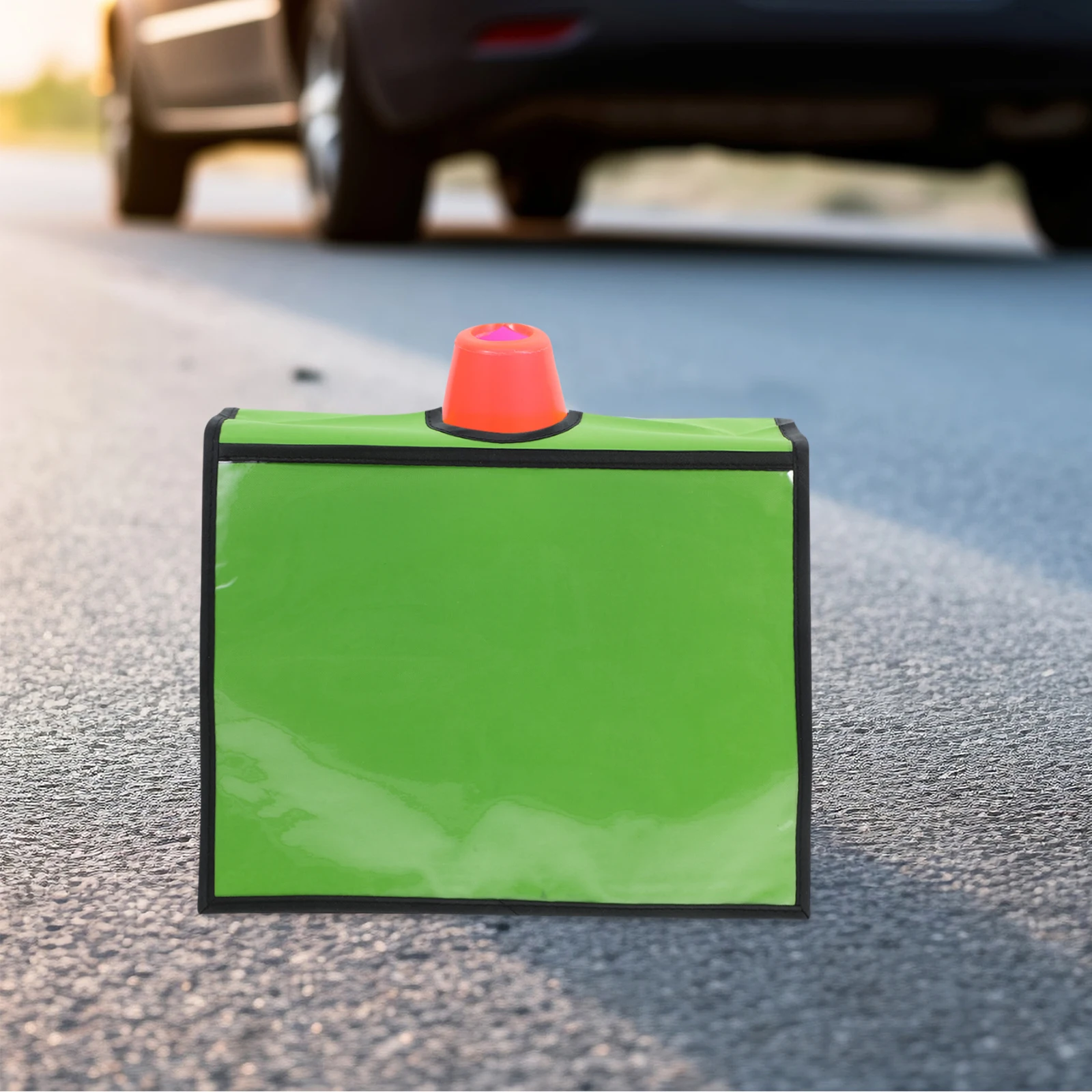 2pcs Traffic Covers High Visibility Safety Signal Sleeve Pockets Outdoor Warning Signs Activity Material