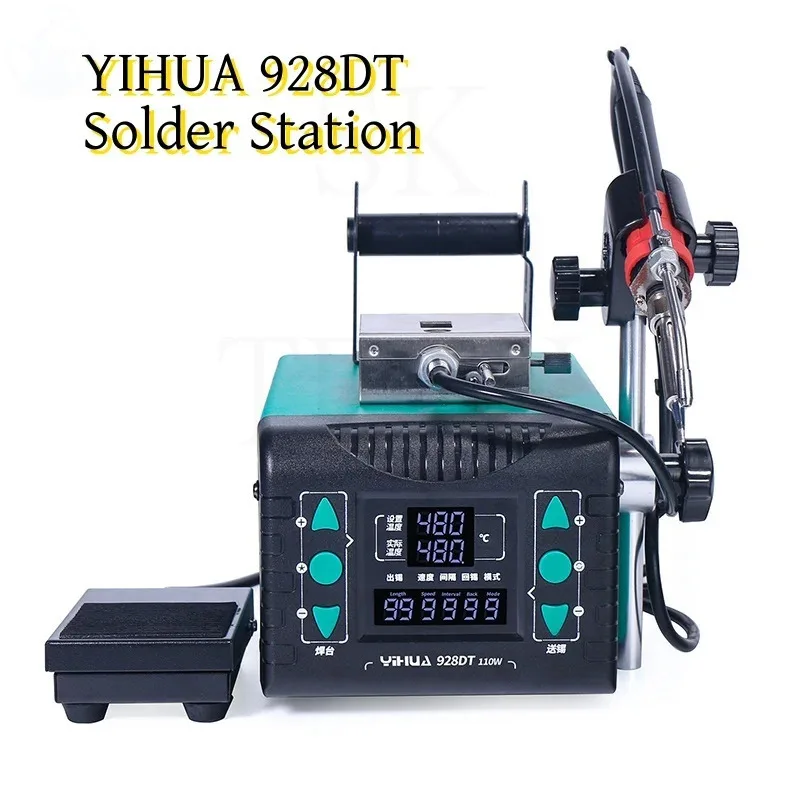 YIHUA Electronic Welding Rework Station 65W 110W BGA Rework Station Hot Air Soldering Station SMD Rework Station 928DT