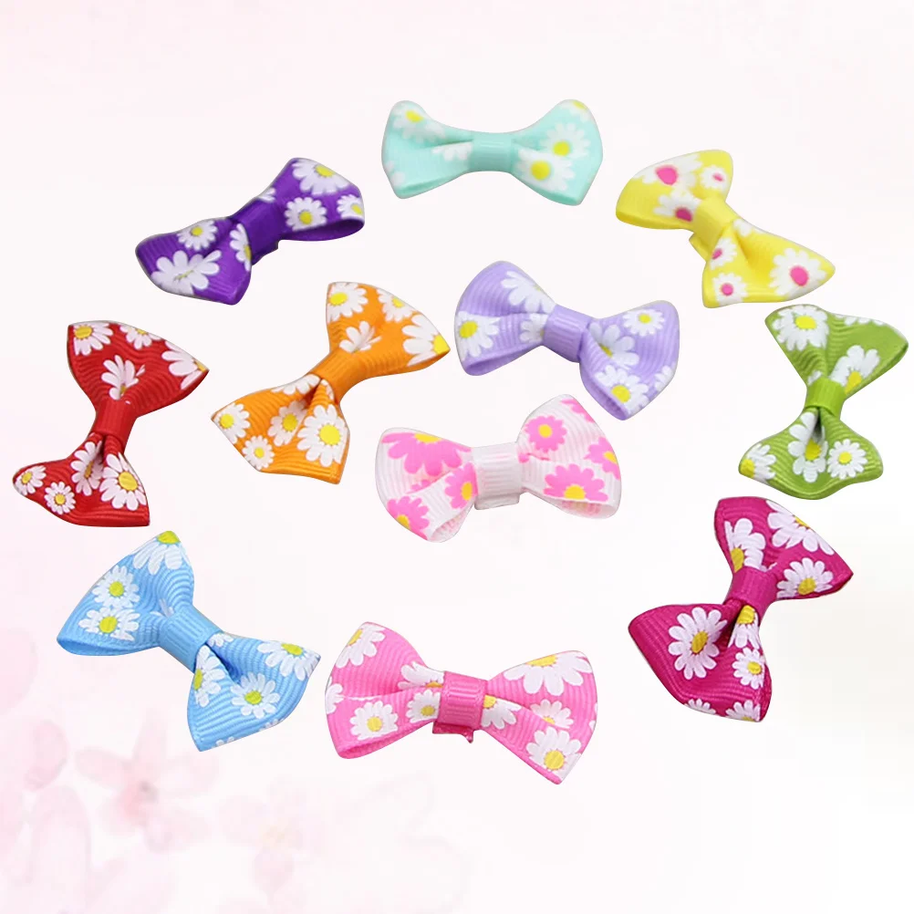 60Pcs Ribbon Bows Handmade Hair Bow Accessories for Kids Baby Girls DIY Fabric Flower Patterns Crafts Ribbon Ornaments Gifts