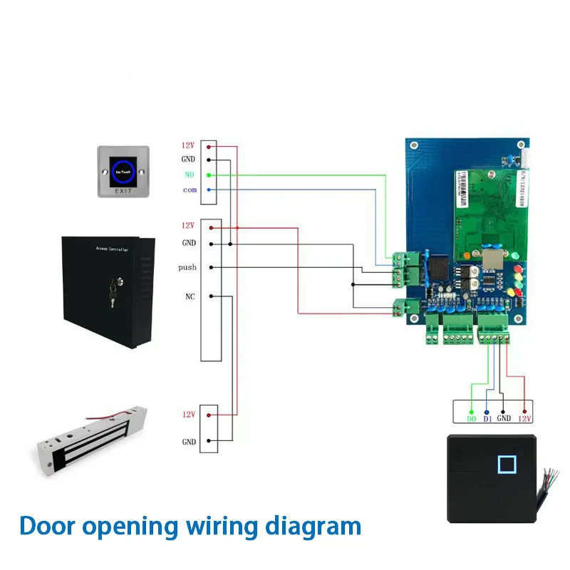 IP68 Waterproof Contactless IC Card Reader Proximity RFID 13.56Mhz Wiegand26/34 RS232 UART Access Control Card Reader