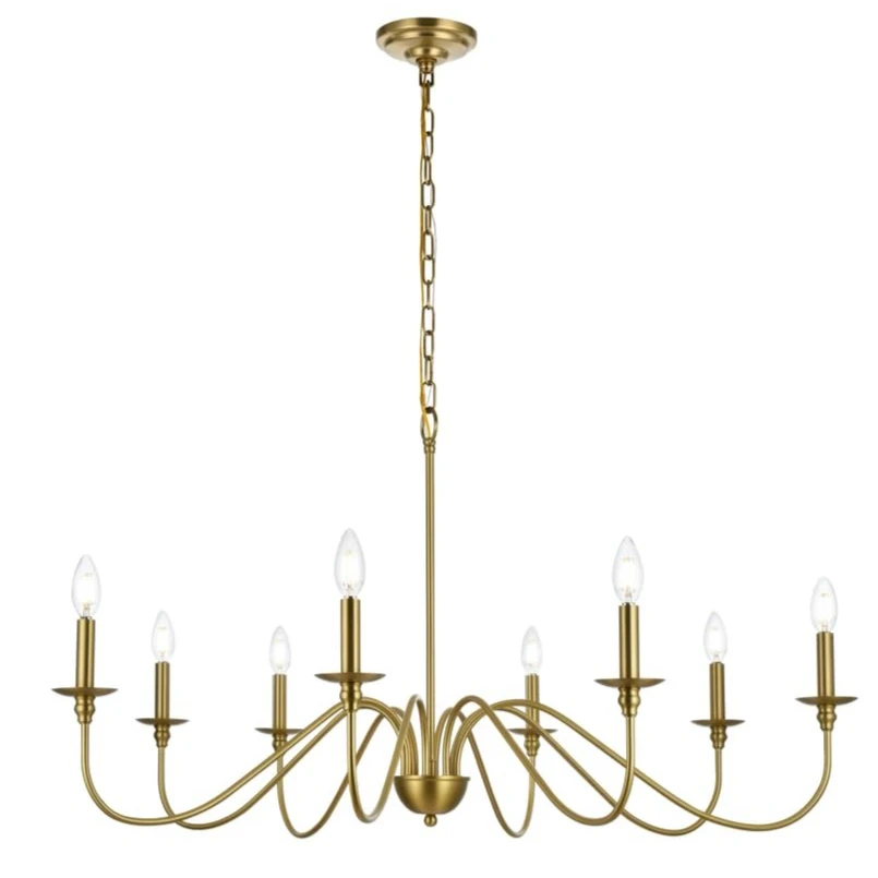 

Ретро люстра освещения E27 фермерский дом деревенский черный золотой потолочный светильник для столовой гостиной фойе кухня S-образный дизайн