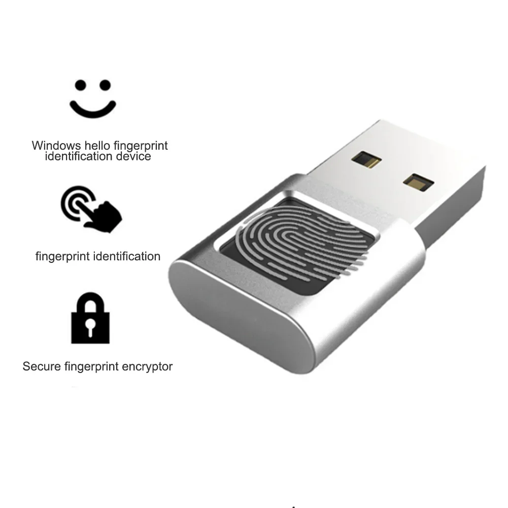 2024 nuovo dispositivo modulo lettore di impronte digitali Mini USB per Windows 10 /11Hello Dongle laptop chiave di sicurezza per PC interfaccia USB