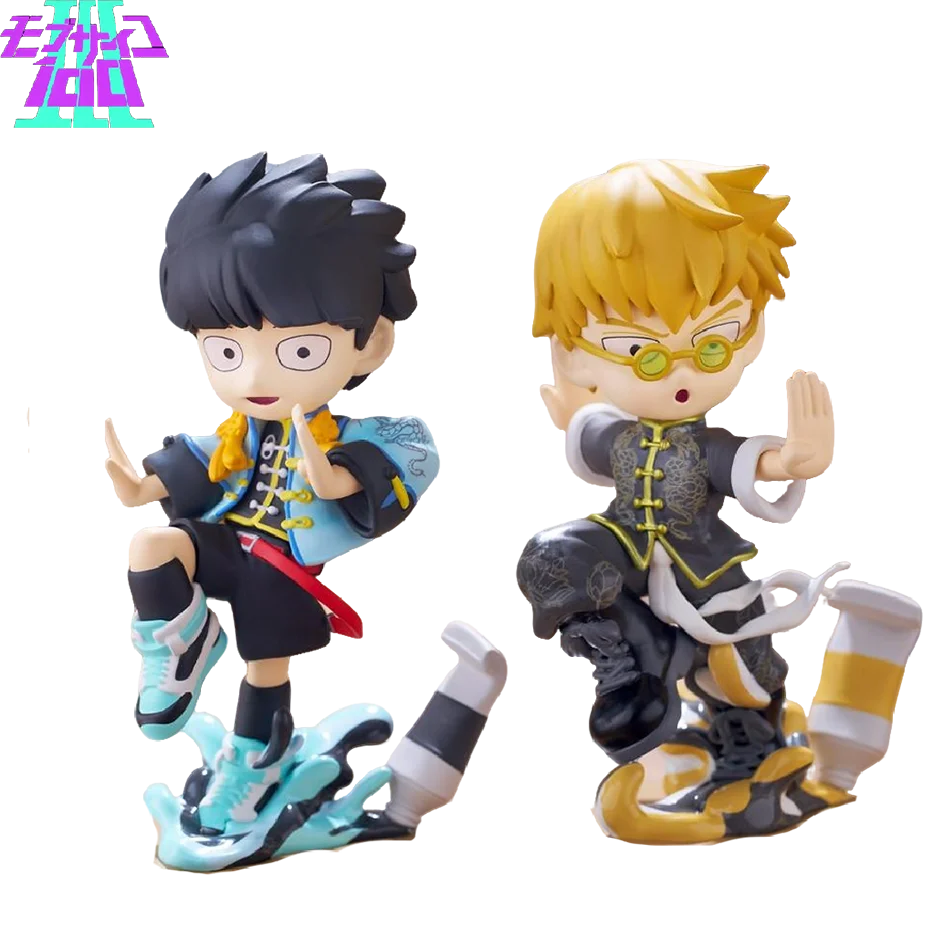 En Stock Original Mob Psycho 100 figuras de Anime Gk Reigen Arataka Q edición Kawaii modelo muñeca adornos de escritorio juguete coleccionable