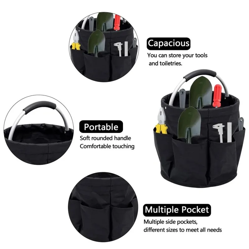 Multi‑Purpose Foldable Portable Storage Basket Handheld Organizer For Baby Supplies Picnic Household Carrying Accessory