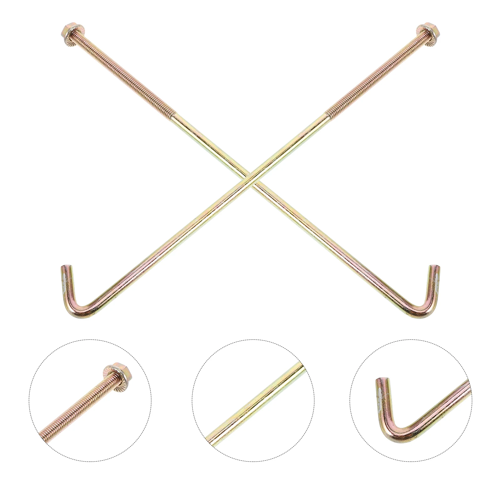 

2pcs Aluminum Alloy Hold Down Bolts Universal J Hooks Secure Fastening Antivibration Car Accessories Lightweight Durable