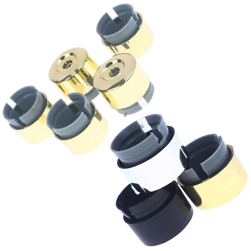 5 قطعة البلاستيك 7L6 601 173A 2ZZ كروم عجلة العروة الترباس الجوز غطاء تغليف ABS البلاستيك مع الثلاثي الكروم النهاية ل طوارق 2004-2014