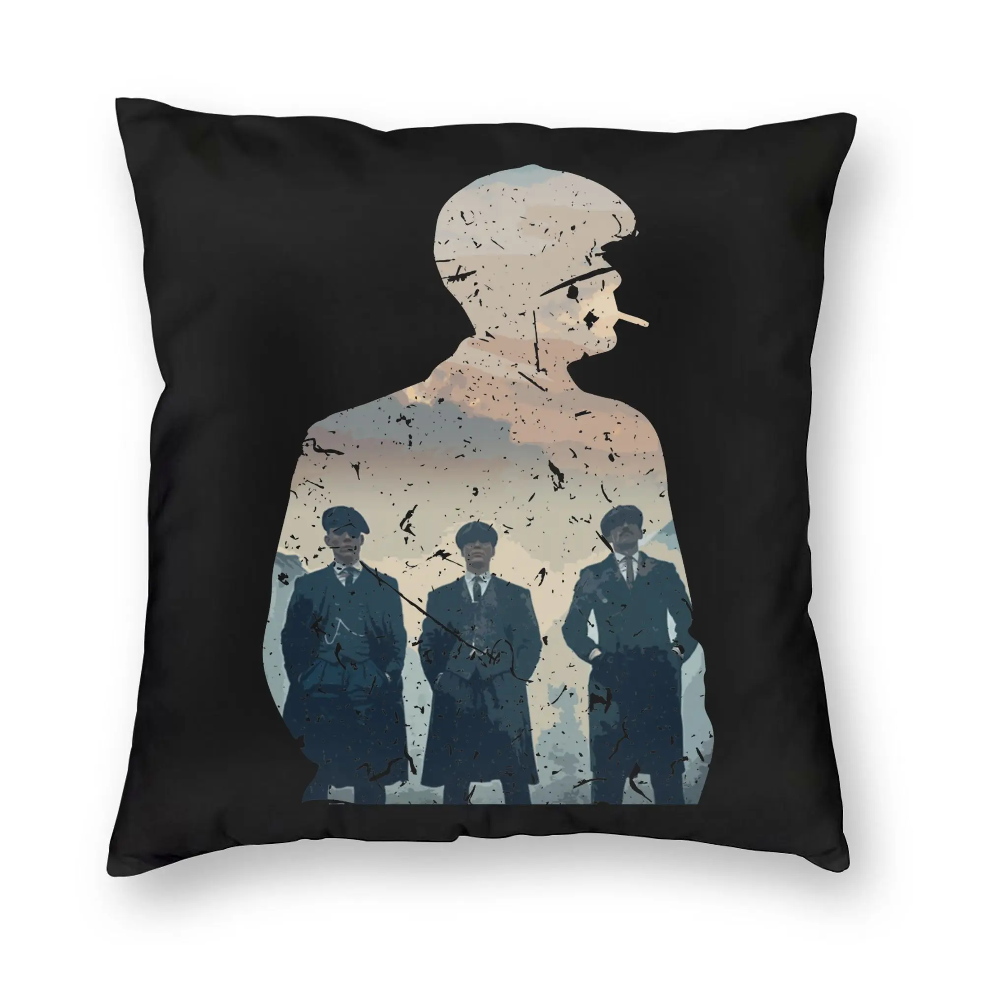P-Peaky Blinders Tommy Shelby Pillowcase Printing Polyester Cushion Cover Gift  Throw Pillow Case Cover Home Square 45*45cm