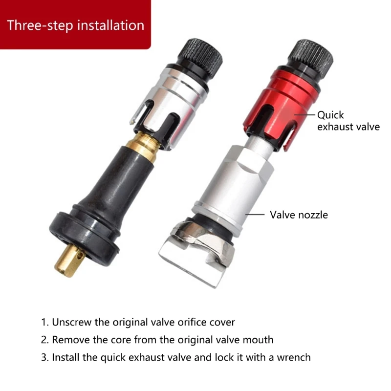 A2UC Strong Rapid Air Deflation Valves Desert Tire Fast air Release for All Terrain Truck & SUVs In Challenging Environments