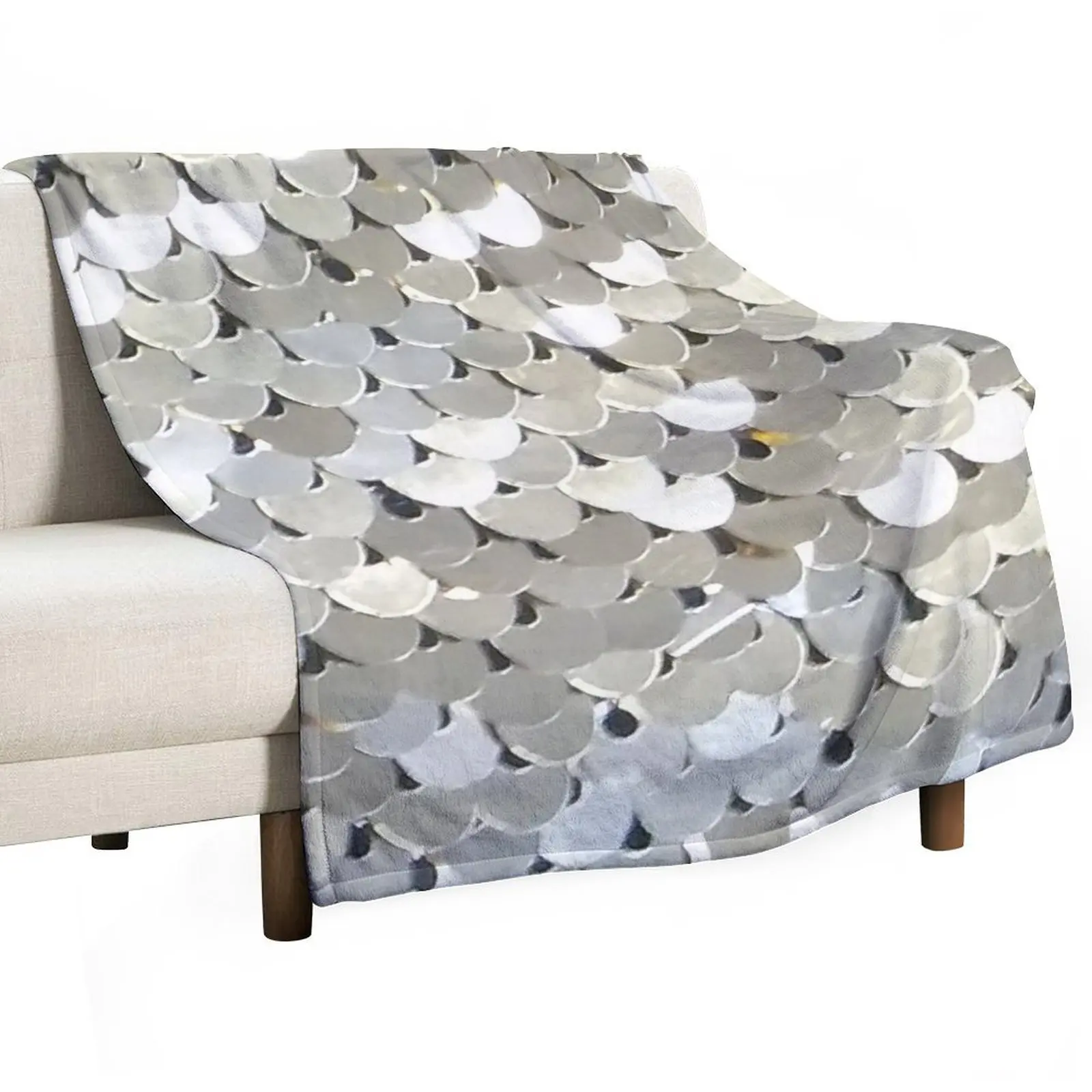 

Sparkly Silver Sequins Throw Blanket Luxury Throw Luxury Thicken cosplay anime Blankets