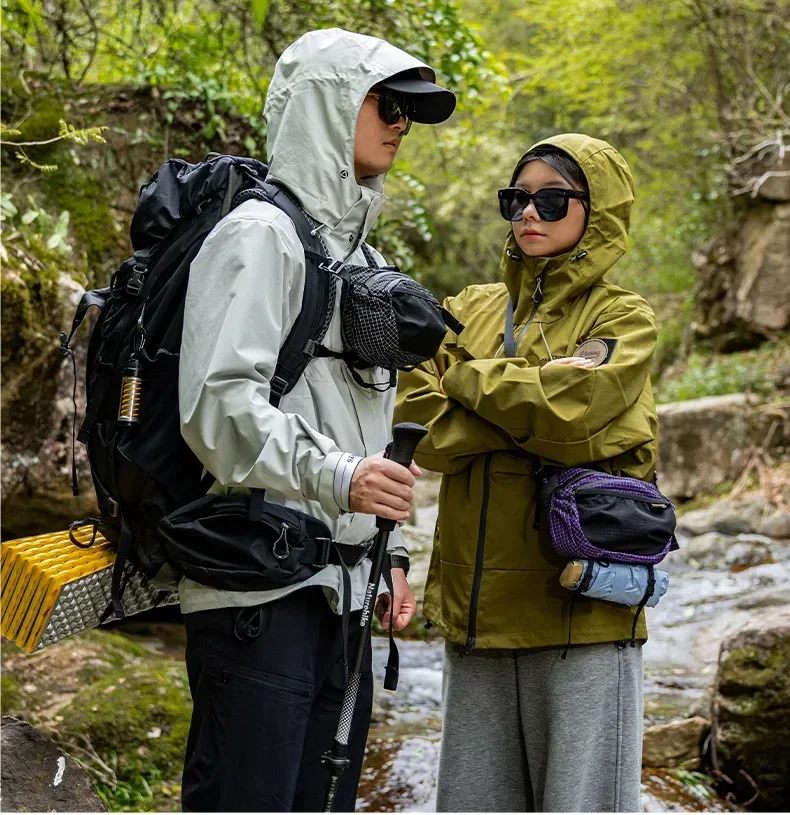 HIKEMAN Taktische Brusttasche Leichte Umhängetasche Ultraleichte 144g Hüfttasche für Wandern Reisen Sport – Detail 17