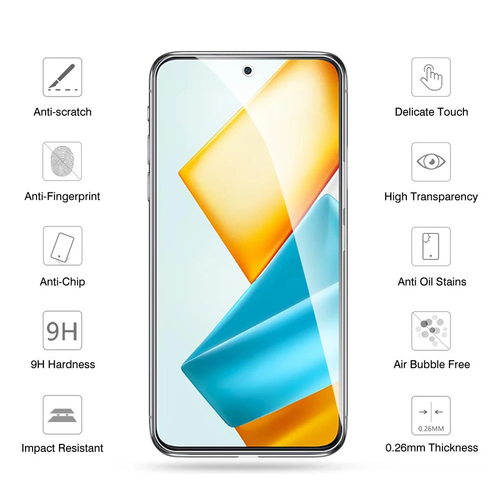 Protector de pantalla transparente antiarañazos para Honor 90 GT 2023, cubierta completa de vidrio templado, honar xonor90 gt 90GT, 4 Uds.