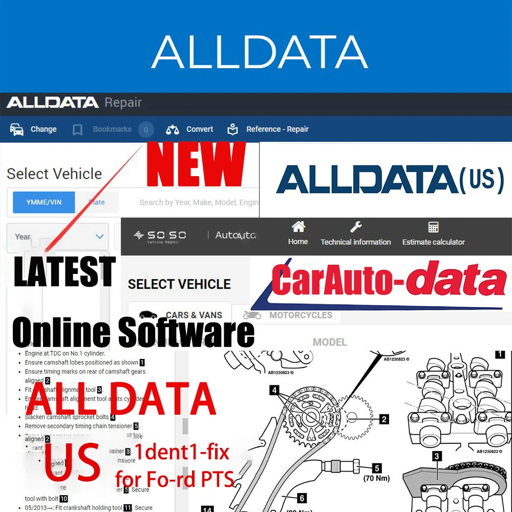 2026 Alldata US Online Account for Ford PTS for Hay-nes Pro Car Workshop Repair Software Stable Online Software All Data