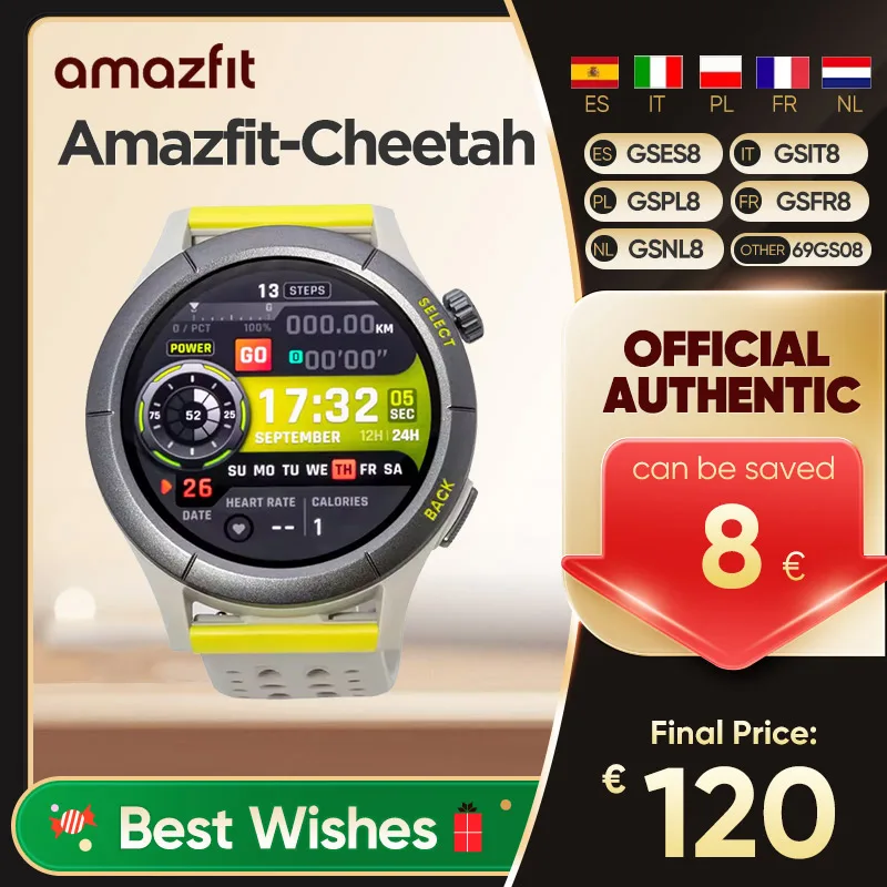 Amazfit Huami Cheetah Professional Running Smart Sports Watch  Running Dedicated Outdoor Dual Frequency GPS Positioning