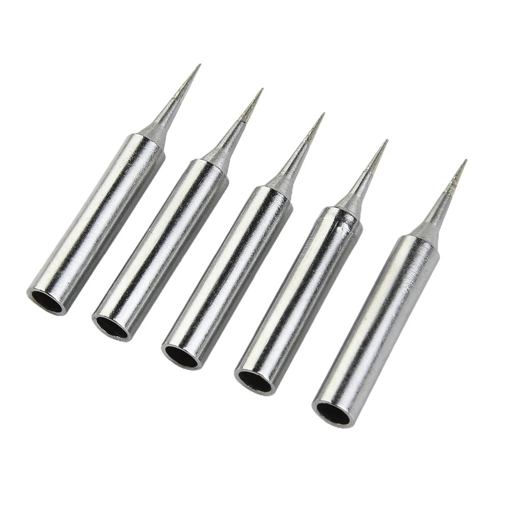 

5pcs Soldering Iron Pure Copper Soldering Iron Tips Head 900M-T-I Electric Solder Iron Tip Replacement For 936 937